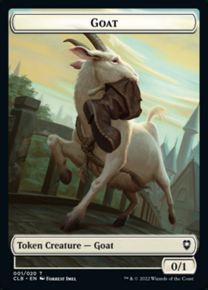 Goat Token [Commander Legends: Battle for Baldur's Gate Tokens] | Galactic Gamez