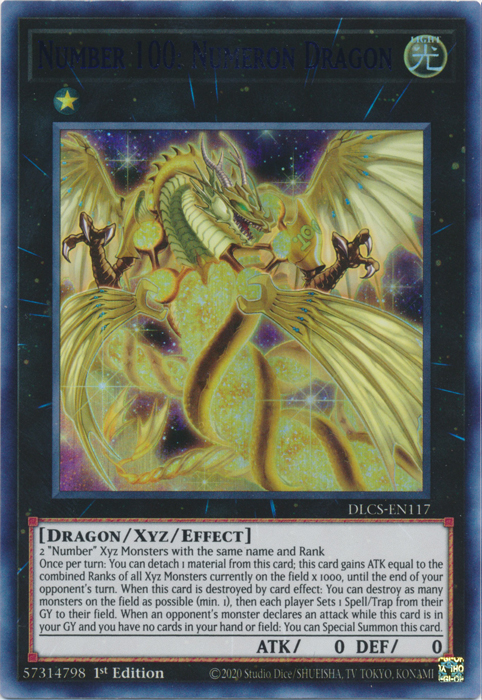 Number 100: Numeron Dragon (Blue) [DLCS-EN117] Ultra Rare | Galactic Gamez