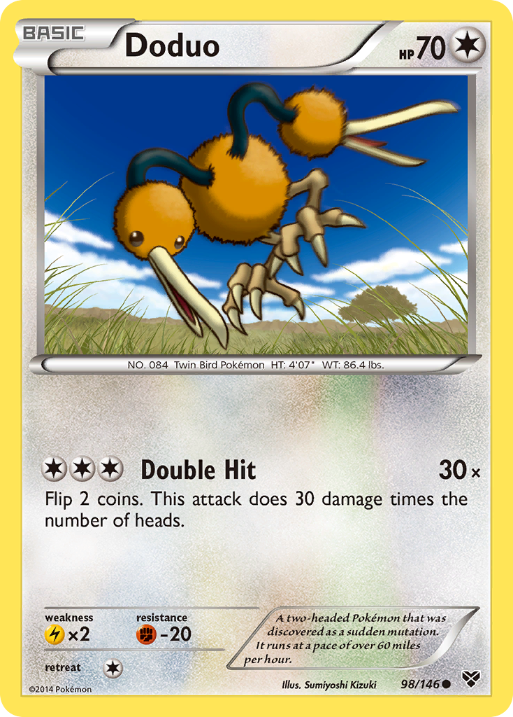 Doduo (98/146) [XY: Base Set] | Galactic Gamez