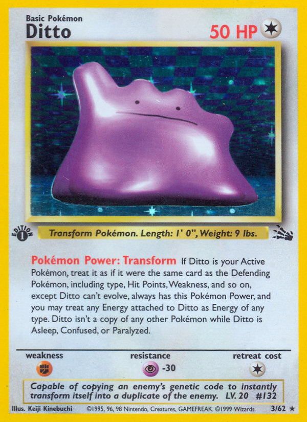 Ditto (3/62) [Fossil 1st Edition] | Galactic Gamez