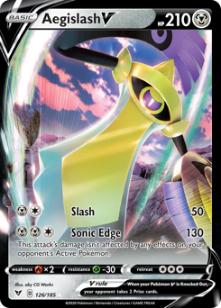 Aegislash V (126/185) [Sword & Shield: Vivid Voltage] | Galactic Gamez