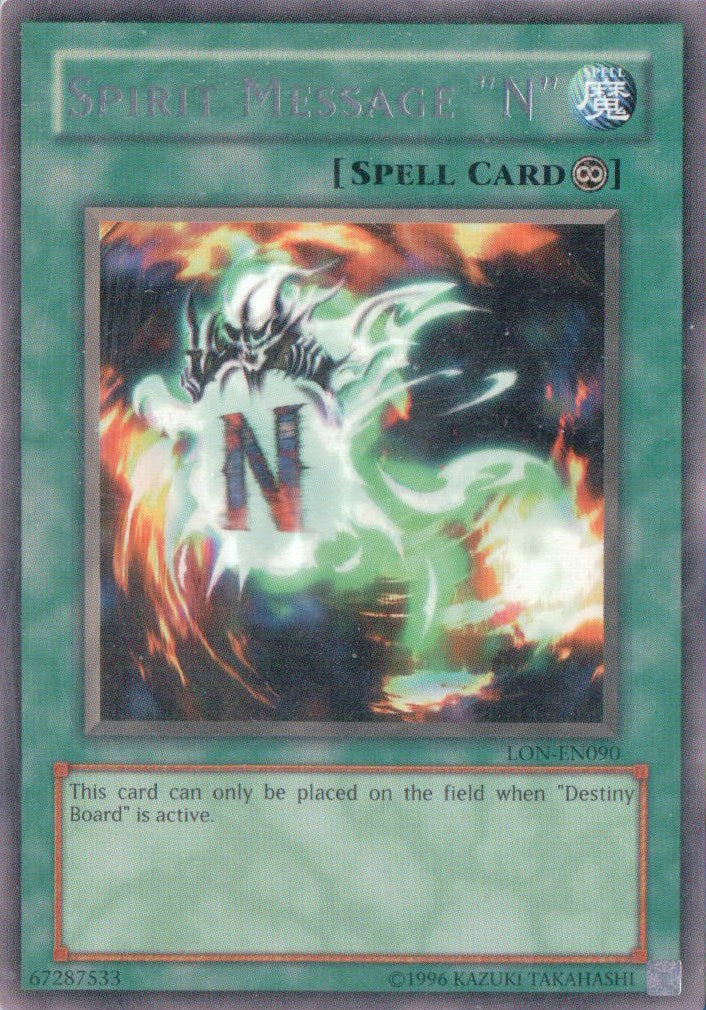 Spirit Message "N" [LON-EN090] Rare | Galactic Gamez