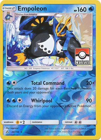 Empoleon (34/156) (League Promo) [Sun & Moon: Ultra Prism] | Galactic Gamez