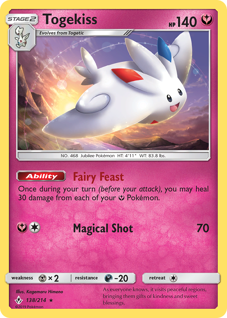 Togekiss (138/214) [Sun & Moon: Unbroken Bonds] | Galactic Gamez