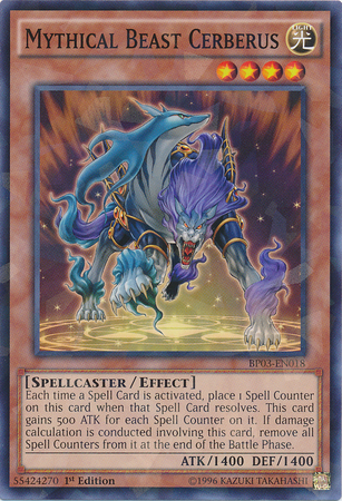 Mythical Beast Cerberus (Shatterfoil) [BP03-EN018] Common | Galactic Gamez
