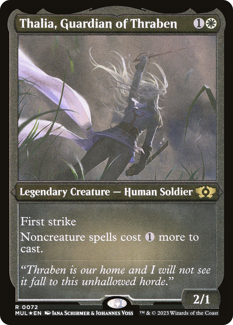 Thalia, Guardian of Thraben (Foil Etched) [Multiverse Legends] | Galactic Gamez