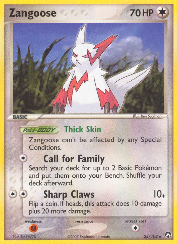 Zangoose (25/108) [EX: Power Keepers] | Galactic Gamez