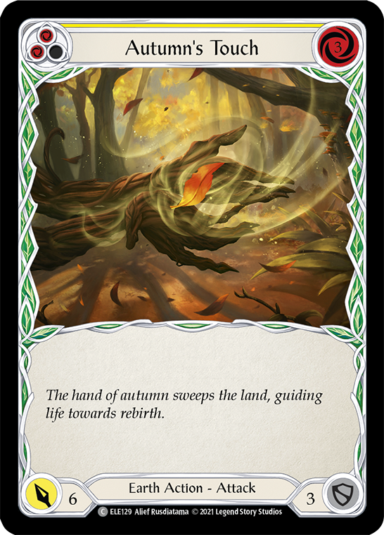 Autumn's Touch (Yellow) [ELE129] (Tales of Aria)  1st Edition Normal | Galactic Gamez
