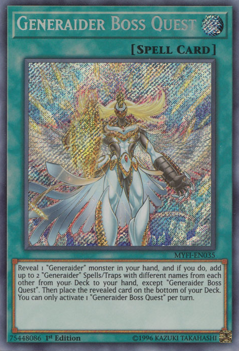 Generaider Boss Quest [MYFI-EN035] Secret Rare | Galactic Gamez