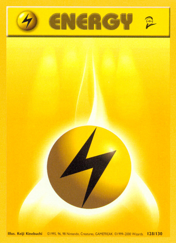 Lightning Energy (128/130) [Base Set 2] | Galactic Gamez