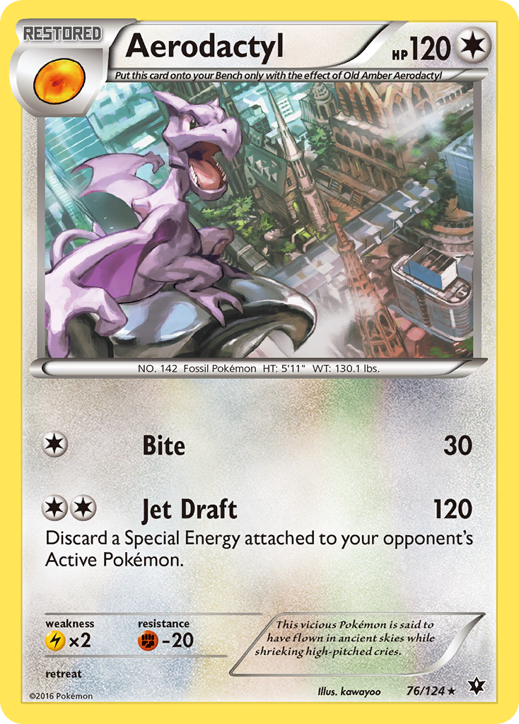 Aerodactyl (76/124) [XY: Fates Collide] | Galactic Gamez