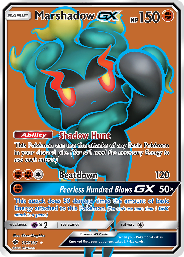 Marshadow GX (137/147) [Sun & Moon: Burning Shadows] | Galactic Gamez