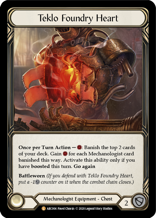 Teklo Foundry Heart [ARC004] Unlimited Edition Rainbow Foil | Galactic Gamez