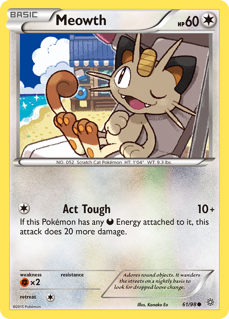 Meowth (61/98) [XY: Ancient Origins] | Galactic Gamez