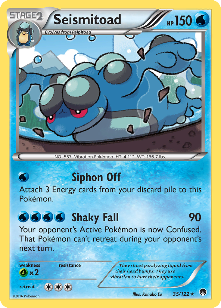 Seismitoad (35/122) [XY: BREAKpoint] | Galactic Gamez