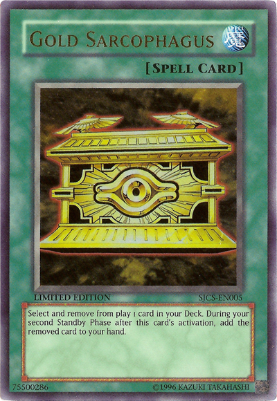 Gold Sarcophagus [SJCS-EN005] Super Rare | Galactic Gamez