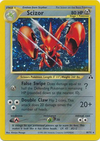 Scizor (10/75) [Neo Discovery Unlimited] | Galactic Gamez