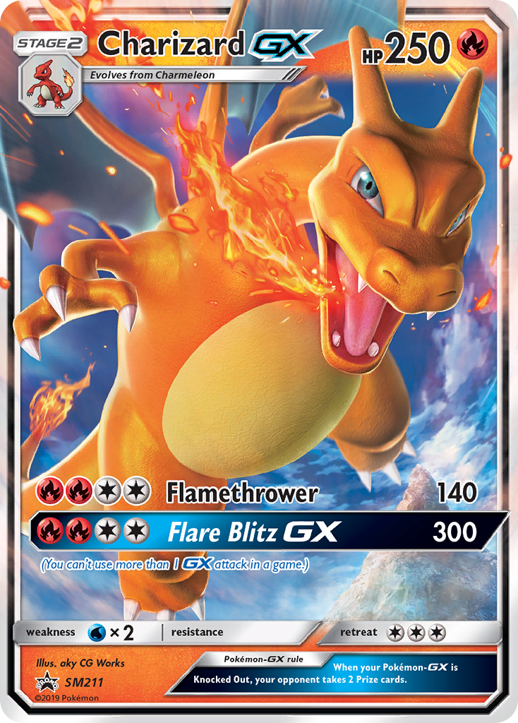 Charizard GX (SM211) [Sun & Moon: Black Star Promos] | Galactic Gamez