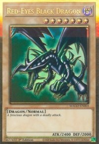 Red-Eyes Black Dragon [MAGO-EN003] Gold Rare | Galactic Gamez