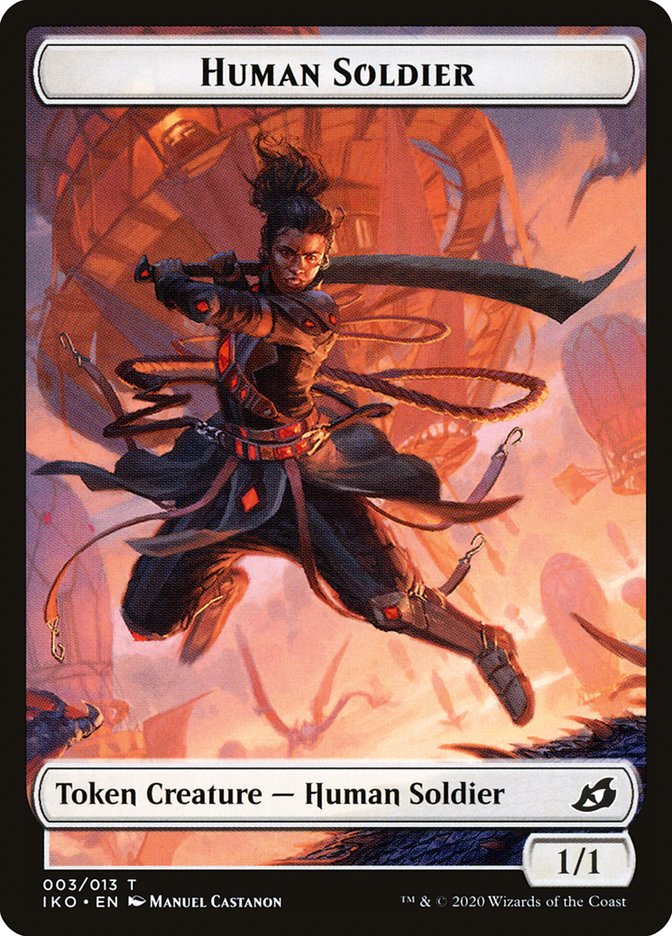 Human Soldier (003/013) [Ikoria: Lair of Behemoths Tokens] | Galactic Gamez