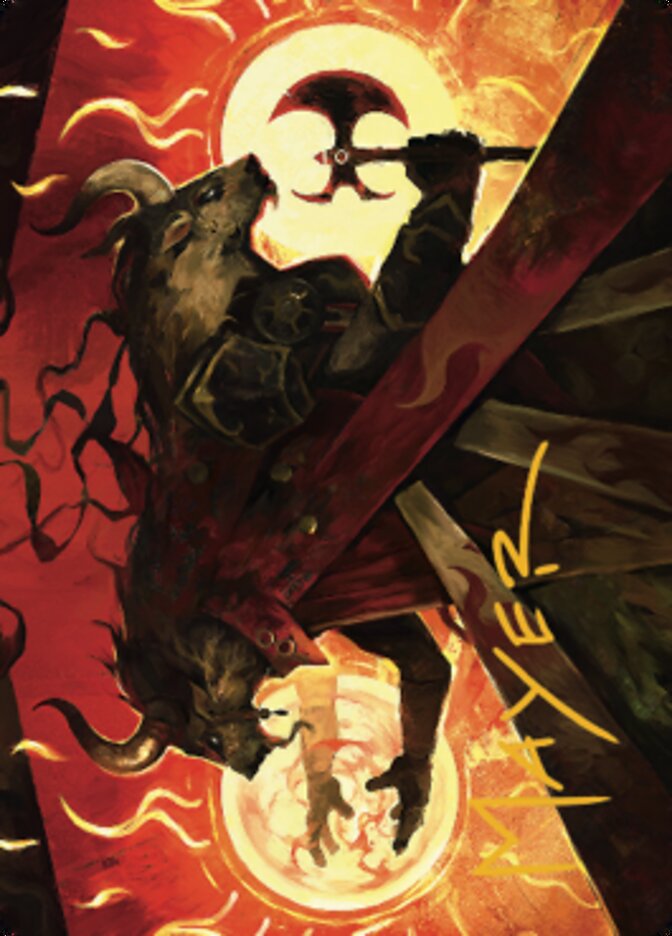 Hurloon Battle Hymn Art Card (Gold-Stamped Signature) [Dominaria United Art Series] | Galactic Gamez