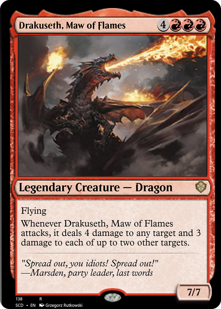 Drakuseth, Maw of Flames [Starter Commander Decks] | Galactic Gamez