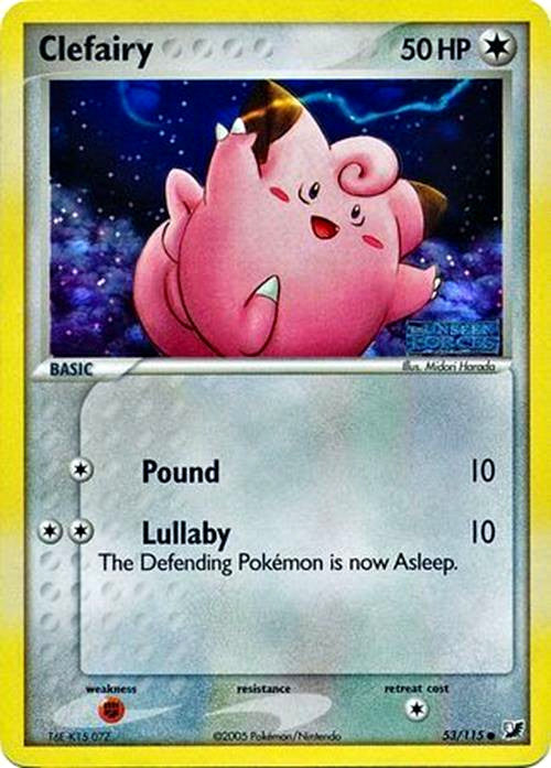 Clefairy (53/115) (Stamped) [EX: Unseen Forces] | Galactic Gamez