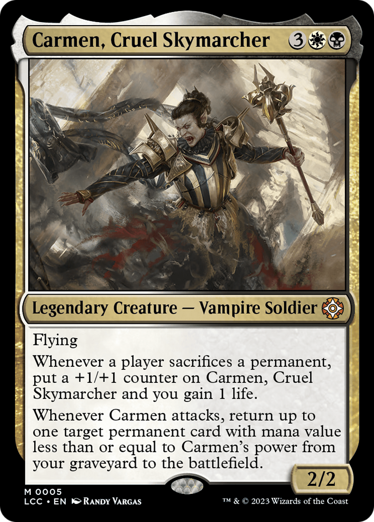 Carmen, Cruel Skymarcher [The Lost Caverns of Ixalan Commander] | Galactic Gamez