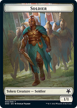 Soldier // Elf Warrior Double-Sided Token [Game Night: Free-for-All Tokens] | Galactic Gamez