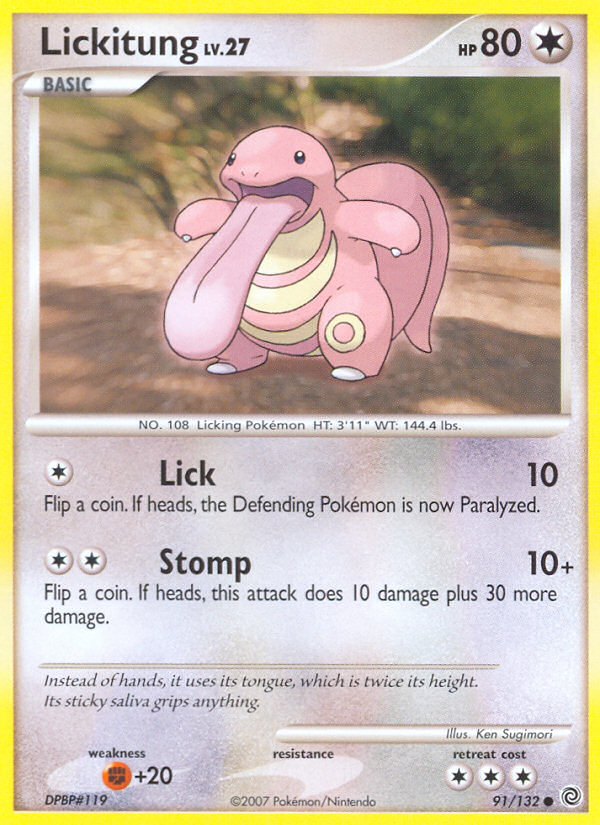 Lickitung (91/132) [Diamond & Pearl: Secret Wonders] | Galactic Gamez