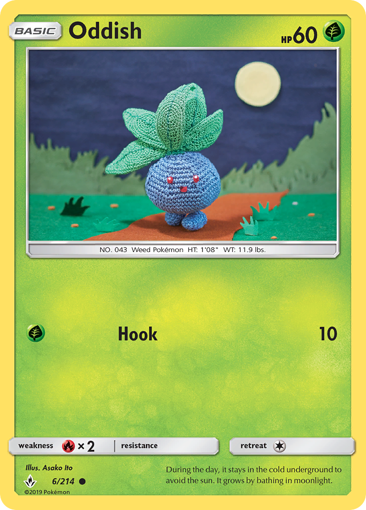 Oddish (6/214) [Sun & Moon: Unbroken Bonds] | Galactic Gamez