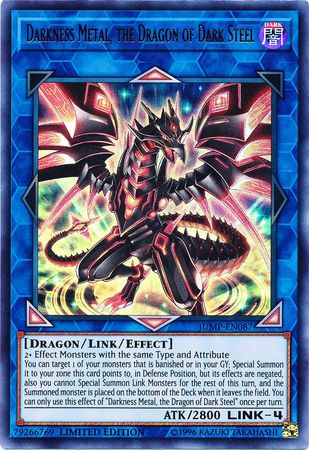 Darkness Metal, the Dragon of Dark Steel [JUMP-EN087] Ultra Rare | Galactic Gamez