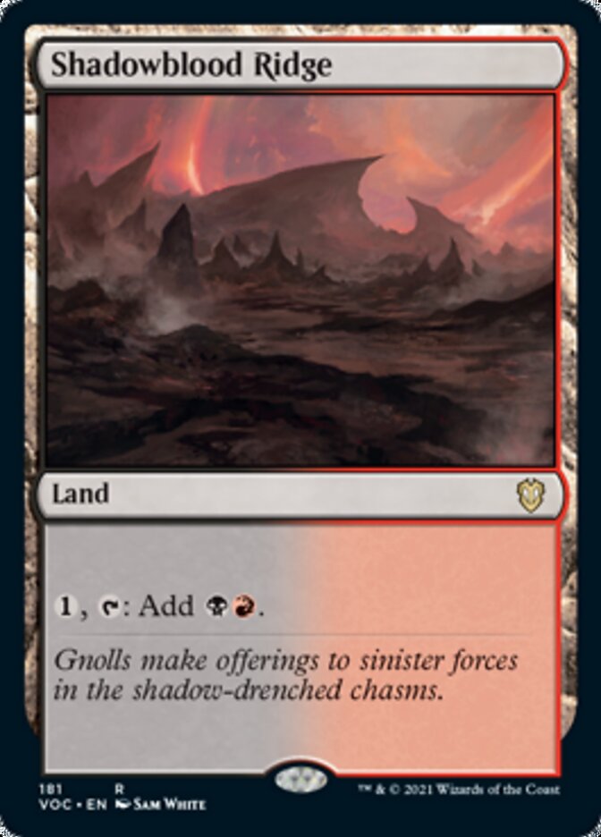 Shadowblood Ridge [Innistrad: Crimson Vow Commander] | Galactic Gamez