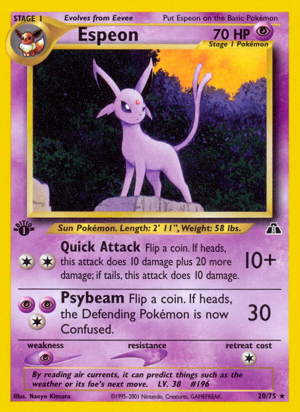 Espeon (20/75) [Neo Discovery 1st Edition] | Galactic Gamez