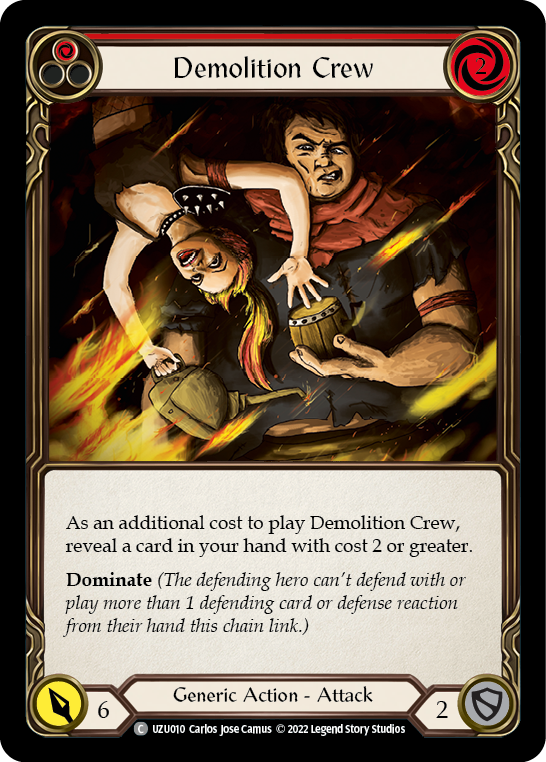 Demolition Crew (Red) [UZU010] (Outsiders Uzuri Blitz Deck) | Galactic Gamez