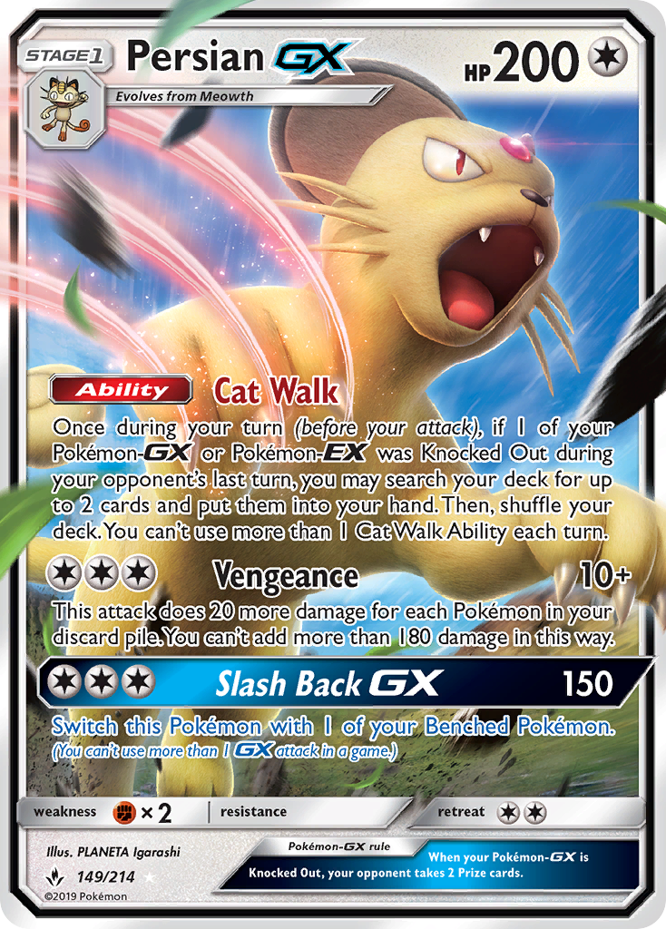 Persian GX (149/214) [Sun & Moon: Unbroken Bonds] | Galactic Gamez