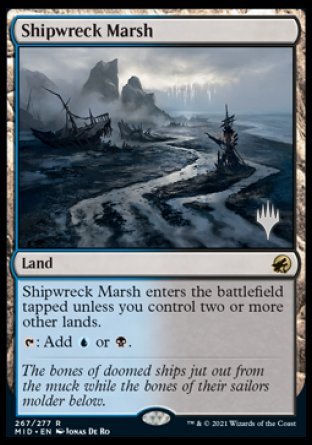 Shipwreck Marsh (Promo Pack) [Innistrad: Midnight Hunt Promos] | Galactic Gamez