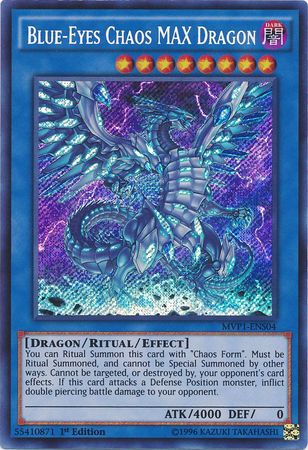 Blue-Eyes Chaos MAX Dragon [MVP1-ENS04] Secret Rare | Galactic Gamez