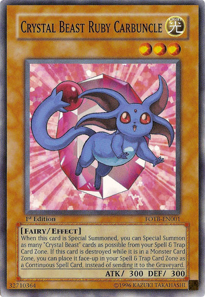 Crystal Beast Ruby Carbuncle [FOTB-EN001] Common | Galactic Gamez