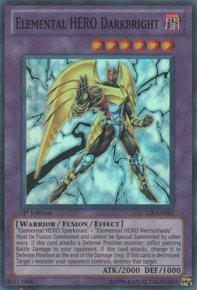 Elemental HERO Darkbright [LCGX-EN063] Super Rare | Galactic Gamez