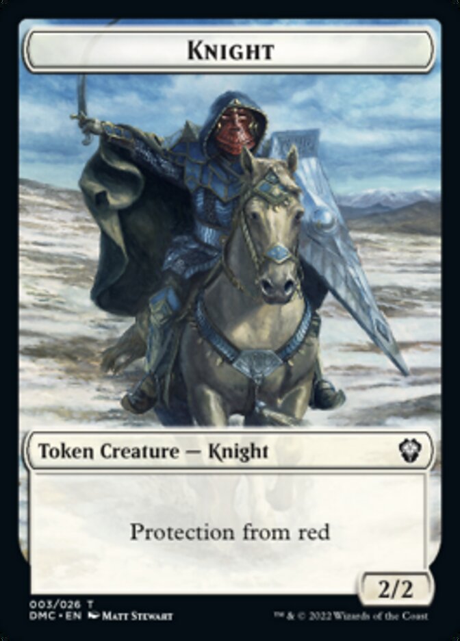 Knight Token [Dominaria United Commander Tokens] | Galactic Gamez