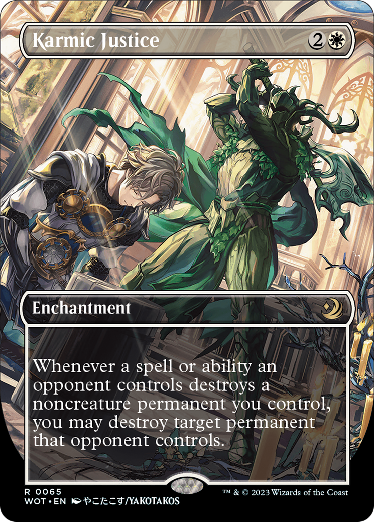 Karmic Justice (Anime Borderless) [Wilds of Eldraine: Enchanting Tales] | Galactic Gamez
