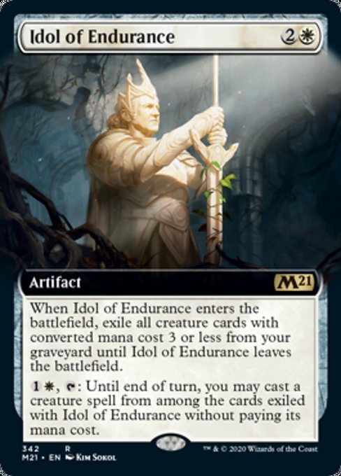 Idol of Endurance (Extended Art) [Core Set 2021] | Galactic Gamez