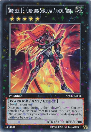 Number 12: Crimson Shadow Armor Ninja [SP13-EN030] Starfoil Rare | Galactic Gamez