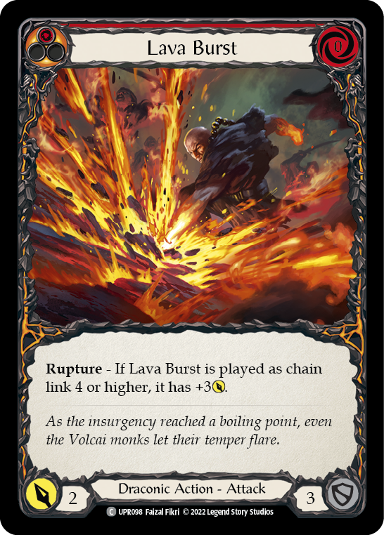 Lava Burst [UPR098] (Uprising)  Rainbow Foil | Galactic Gamez