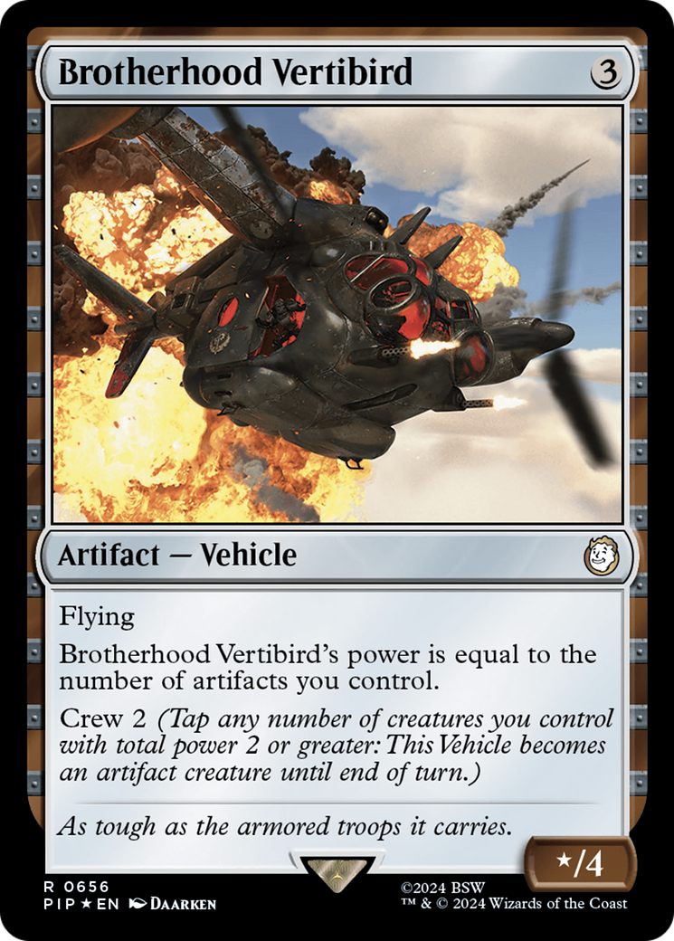 Brotherhood Vertibird (Surge Foil) [Fallout] | Galactic Gamez