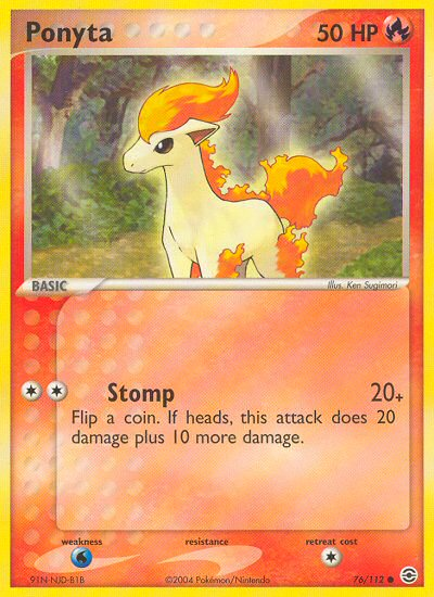 Ponyta (76/112) [EX: FireRed & LeafGreen] | Galactic Gamez