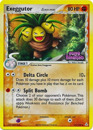 Exeggutor (41/110) (Delta Species) (Stamped) [EX: Holon Phantoms] | Galactic Gamez