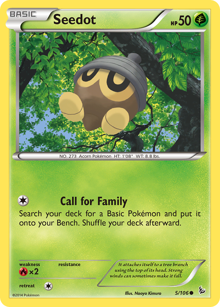 Seedot (5/106) [XY: Flashfire] | Galactic Gamez