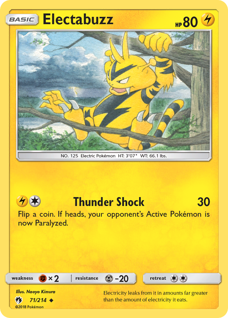 Electabuzz (71/214) [Sun & Moon: Lost Thunder] | Galactic Gamez